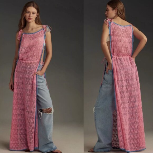 HOST PICK: Brand New By Anthropologie Crochet Side-Slit Tunic - Picture 7 of 9